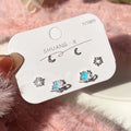 Korean Delicate Candy Sweet Resin Holiday Flower Stud Earrings Set For Women Girls Charm Piercing Jewelry Y2K Gifts Dropship