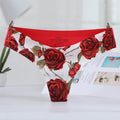 5xl big size women black color sexy underwear ladies underwear panties lingerie bikini ear pants/ thong/g-string 1pcs/lot ac35