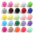 10-100Pcs/Lot 6-20mm Solid Color Round Acrylic Beads Loose Spacer Beads For Jewelry Making DIY Bracelet Necklace Accessories