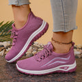 2026 New Fashion Women Double Layer Pattern Sneakers Light Breathable Nonslip Lace Up Casual Walking Shoes Daily Commute Outdoor