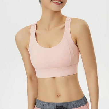 Yoga Wear Fixed Pad Sports Bra Adjust Beauty Back Yoga Underwear Comfortable Breathable Training Fitness Bra Women