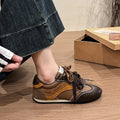 2026 Autumn New Women's Invisible Height Increasing Retro German Trainer Shoes Fashion Versatile Casual Sports Sneakers