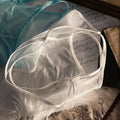 Women's Panties Sheer Mesh Thin Side Strap Small Bow Low Waist Breathable See Ladies Panties Sexy Lingerie Comfortable Plus Size