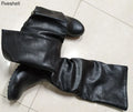 Boots Pirate Leather Medieval Leather Boots Jack Sparrow Renaissance Half Haddock Shoes Footwear Larp Pirate Warrior Vintage Jackboot For Adult Men