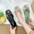 New Fashion Woman Ballet Flats Shoes Rhinestone Loafers Flat Pointed Toe Shoes Female Casual Slip on Flats Footwear Boat Shoes