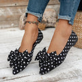 Spring and Autumn New Pointed Simple and Comfortable Casual Flat Shoes Fashionable Hot Selling Sexy Bow Single Shoes for Women