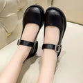 Women's 2024 Spring/Summer/Autumn New British Academy Style Low Heel Round Toe Mary Jane Single Shoes with Small Leather Shoes