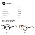 BLUEMOKY (XS Size) Acetate Round Prescription Glasses For Woman Anti Blue Light Custom Progressive Multifocal Optical Eyeglasses