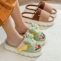 Linen Slippers Women Indoor Slippers Comzy Anti-Slip House Cotton Shoes Cute Bowknot Flat Slipper Couples Slides