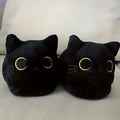 Siamese Cat Snail Cotton Shoes Y2K Alien Plush Slippers Black Full Pack Doll Shoes Warm Performance Home Non Slip Slippers