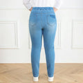 Plus Size 7XL 9XL Jeans Women Large Slim Fit 150KG High Waist Trousers Elastic Female Pencil Pants Stretched Girl Denim Clothes