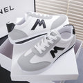 New 2024 Women Casual Walking Shoes Summer Flat Lace Up Leather High Quality Sneakers Fashion Flat-Bottomed Female Gump Sneakers
