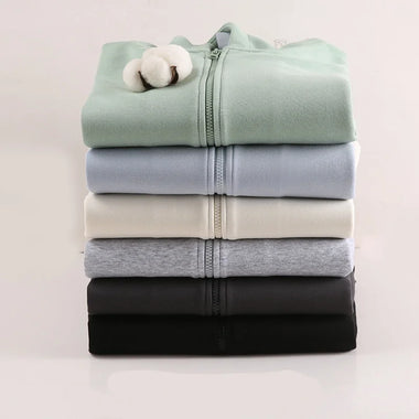 Zipper Hoodies Autumn Winter Men's New Long Sleeve Hooded Sweatshirt Fashion Casual Male Outfit Sportwear Loose Fit Clothes