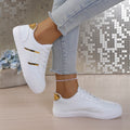 Women Lace Up Canvas Shoes Comfortable Flat Heel Lightweight Non Slip Casual Walking Shoes for Daily Outdoor Travel