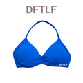DFTLF Sports Strappy Bra Women Halter Thin Strap Seamless High Support Breathable Soft Push Up Yoga Pilates Gym Workout Fitness