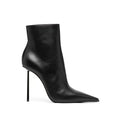 Arden Furtado Autumn Black Pointed Toe Short Boots Pointy Stilettos Heels Side Zipper Boots Europe And America Women's Boots