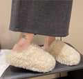 Winter 2027 Fashion Women's Shoes Comfortable Plush Velvet Warm Fluffy Slippers Home Non-slip Light Soft Platform Indoor Slipper