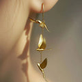 Personalized Retro Swallow Tassel Long Earrings For Women Temperament Gold Bird Earrrings Office Party Jewelry Accessory Gift