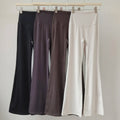 High-Waisted Wide-Leg Yoga Trousers for Women Nude Hip-Lifting Dance Sports Breathable Training Fitness Leggings