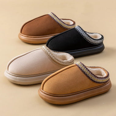 Women's Winter Slippers Plush Fuzzy House Shoes with Thick Non-Slip Sole, Cozy Indoor/Outdoor Comfort, Slip-On for Home & Casual