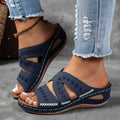 Summer Women Wedge Slippers Premium Orthopedic Sandals Open Toe Vintage Slippers New Casual Platform Shoes Female Slides Women