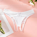 1PC Sexy Seamless Women's Lingerie  Low-Rise Breathable Women's Underwear  Delicate Lace Bows  Customizable Initials  Exclusive