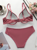 Women Push Up Bras Set Underwire Padded Bra and Panty Everyday Wear Lingerie Set For Women