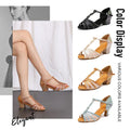 SWDZM Girls Latin Dance Shoes Tango Ballroom Shoes Ladies Girls Salsa Sandals Soft Sole Dancing Shoes for Women Dance Shoes