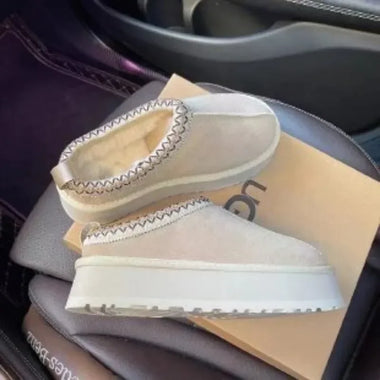 Women's Shoes 2025 New Women's Fur Slippers Dress Thick-soled Shoes Short Plush Comfortable Women's Cotton Shoes Designer Winter Snow Boots