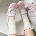 Small cute round toe flat sole single shoe with color matching breathable low heel simple comfortable women's shoes