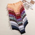 5Pcs/Set Women's Cotton Lace Patchwork Bikini Panties Seamless Low Waist Quality Breathable Brazilian Panty Female Sexy Lingerie