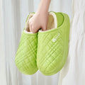 Cute Bear Waterproof Eva Winter Indoor Slippers Women 2026 New Thick Bottom Warm Plush Home Slippers Couple Comfort House Slides