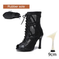 DKZSYIM Latin Dance Shoes Women Red Black Ballroom High Top Jazz Shoes Ladies Men's 5-11cm Heels Salsa Tango Dancing Shoes