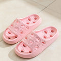Quick Drying Drainage Bathroom Slippers Women Men EVA Soft Sole Hollow Shower Slides Non-Slip Silent Home Sandals Couple Shoes