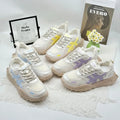 Women Retro Color Block Mesh Chunky Sneakers Summer Breathable Thick Platform Non Slip Dad Shoes Height Increasing Casual