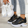 Women's Fashion Chunky Sneakers Casual Platform 2025 Autumn Winter New Lace-up Warm and Comfortable Women's Shoes Zapatos Mujer