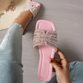 New Summer Women Flat Slippers Fashion Non-Slip Shoes Women Outdoor Slippers Designer Square Heel Flat Sandals Slides Women