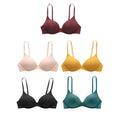 Simple Adjustable Push Up Bra Anti-sagging Shockproof Wireless Deep V Bra Lingerie Seamless Underwear Party