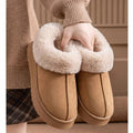 Women's All Inclusive Cotton Slippers Plush Autumn and Winter Outdoor Wear Thick Soled Indoor Snow Boots with Plush Cotton Shoes