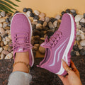 2026 New Fashion Women Double Layer Pattern Sneakers Light Breathable Nonslip Lace Up Casual Walking Shoes Daily Commute Outdoor