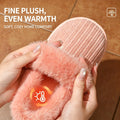 Winter Thicken Warm Slippers Men Women Corduroy Plush House Shoes Anti-slip Soft Sole Couple Indoor Cotton Furry Footwear Casual