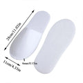 10 Pairs Disposable Slippers Women Men Travel Slipper Home Indoor Guest Shoes Non-Slip Closed Toe Slippers Bedroom Silent Slides