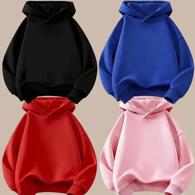 Sweatshirts Children's Spring Autumn Fashion Kids Boy Hoodies Girls Casual Hoodies Sweatshirts Kids Solid Color Fleece Hoodies Sweatshirts