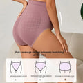 Plus size non-binding maternity panties, breathable belly support maternity briefs, stretch hip lift maternity underwear