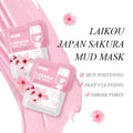 14pc Sakura Mud Face Mask + Sleeping Masks Anti Wrinkle Night Facial Packs Skin Clean Dark Circle Moisturize Anti-Aging Skincare