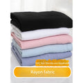 Pajamas Soft Pink Rayon Fabric Solid Color Rayon Fabric By The Meter for Clothing T-shirts Short-sleeve Pajamas Pants Skirts Dresses DIY Sewing Cloth Soft Pink