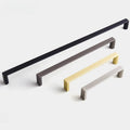 96-320mm Pitch-row Long Cabinet Door Handle Modern Simple Handles for Wardrobe and Drawer Dresser Zinc Alloy Shoe Cabinets Pulls