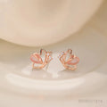 925 Sterling Silver Zircons Butterfly Stud Earrings For Women Wedding Fashion Party Jewelry Gift Wholesale