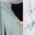 Yoga Wear Fabric Elastic Spandex Lining Fabric By The Meter for Clothes Yoga Wear T-shirts Slip Shorts Sewing Breathable Soft Textile Cloth White