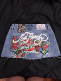2024 Trendy Brands A Word Denim Short Skirt Gothic Retro Mini Skirt Women Y2k Sexy Tight Bag Hip Skirts Female Slim Shorts